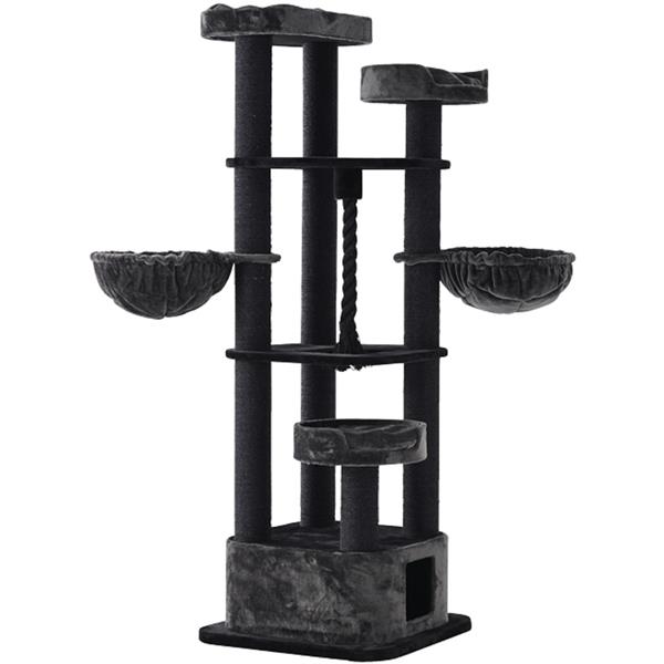 Nobby luxusní patrové škrabadlo Musan černá 203cm