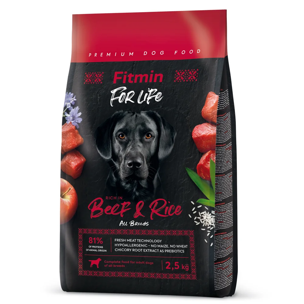 Fitmin dog For Life Beef & Rice 2,5 kg