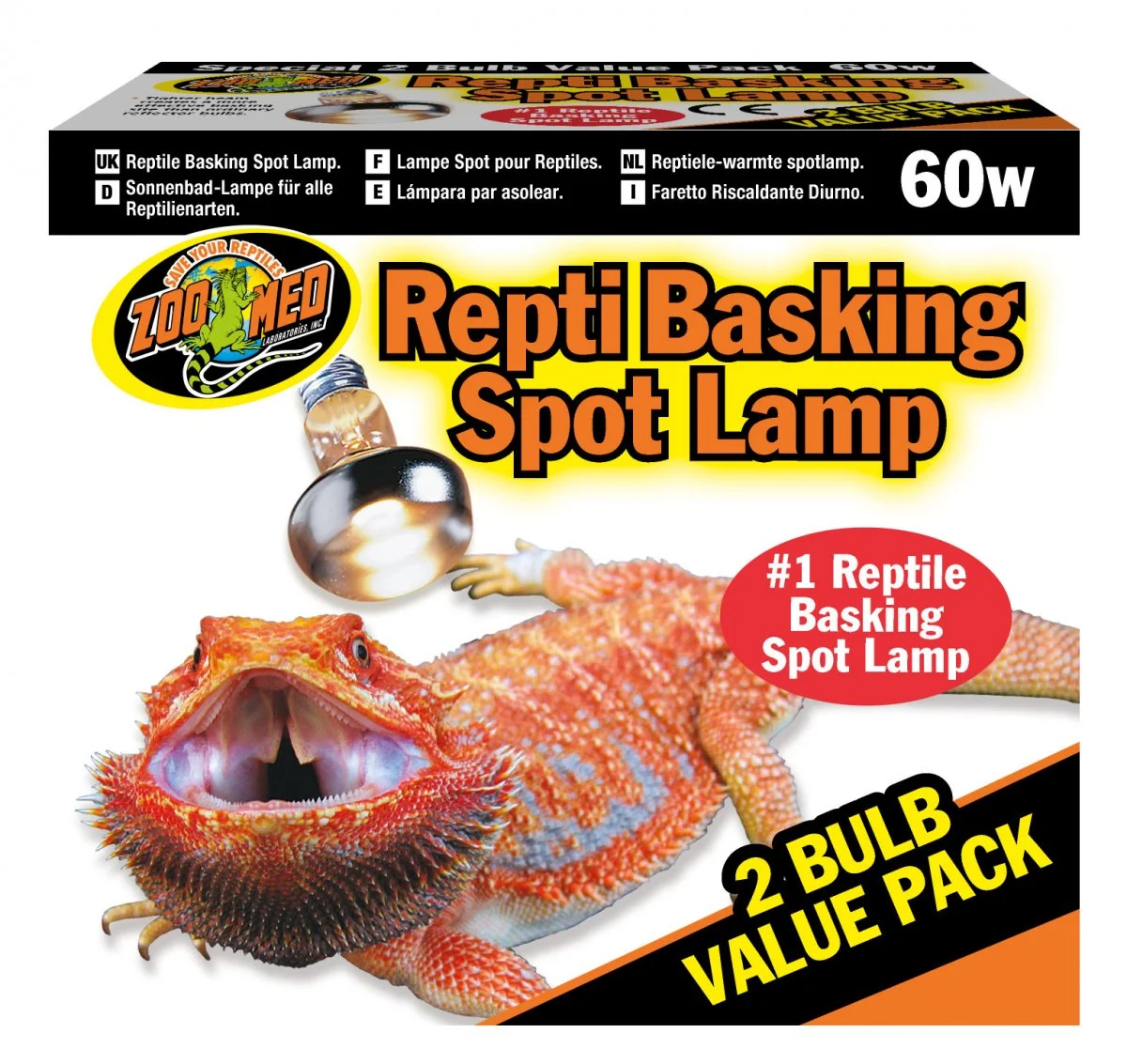 ZOOMED ZMD vyhriv.lampa Basking Spot 2ks 60W