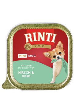 Vanička RINTI Gold mini jelen + hovězí  100 g