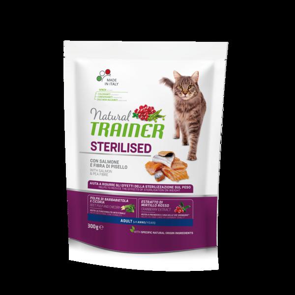 TRAINER Natural Cat STERILISED losos 300g