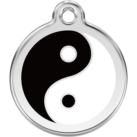 Známka Red Dingo Ying Yang černá velikost známky S - 20 mm