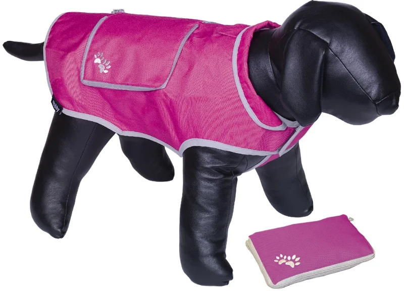 Nobby reflexní nepromokavá vesta BANAT pro psa 29cm růžová