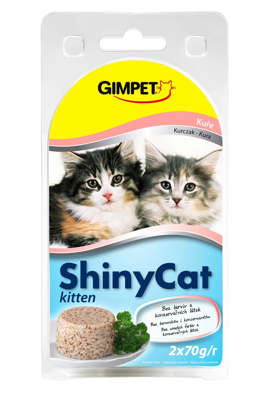 Gimpet ShinyCat Junior kuře 2x70g