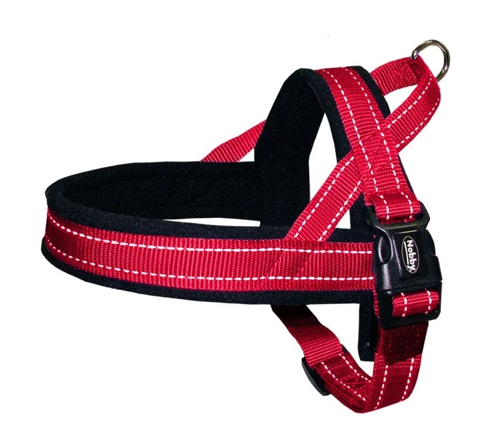 Nobby Classic Reflect Soft norský reflexní postroj červený XL