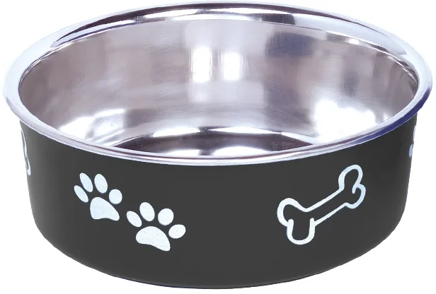 Nobby Fusion nerez miska s plast. opláštěním černá 13cm 500ml