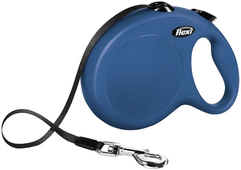 Vodítko FLEXI Classic NEW pásek 8 m/ 50 kg modrá