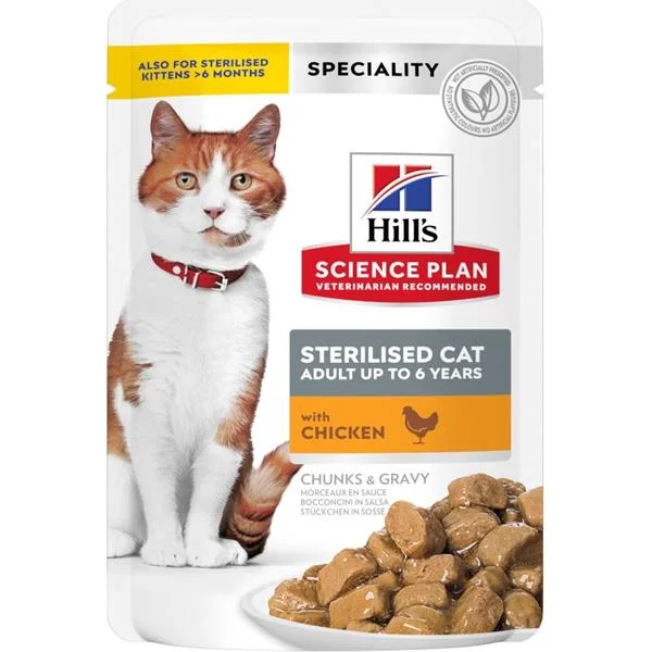 Hill´s Hill's Science Plan Feline Adult Sterilised Chicken kapsička 12 x 85 g