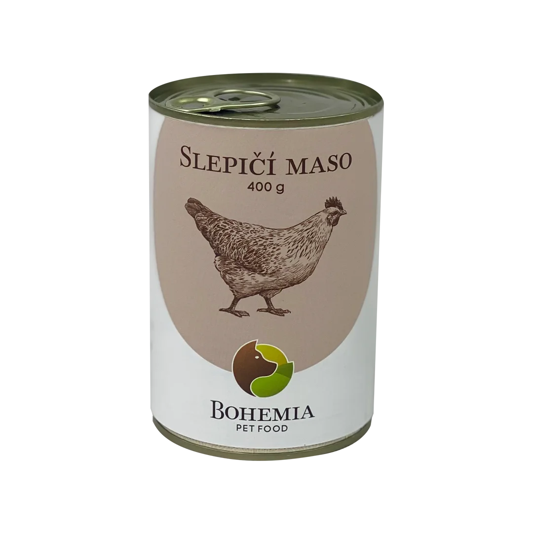 Bohemia Pet Food BOHEMIA Slepičí maso ve vlastní šťávě 400g