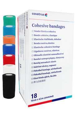 COVETRUS brand Obinadlo elast. CVET samoad.10cmx4,5m mix barev 18ks