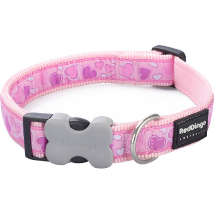 Obojek RD 15 mm x 24-37 cm - Breezy Love Pink