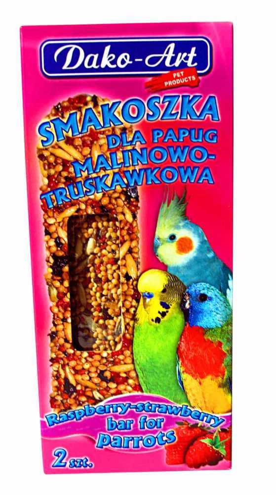 Tyčinka s malinami a jahodami andulka Dako (2 ks)