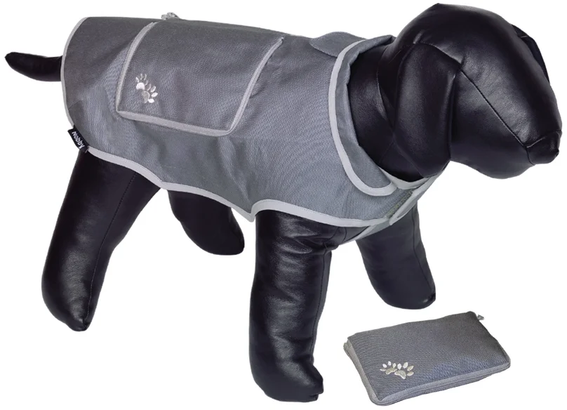 Nobby reflexní nepromokavá vesta BANAT pro psa 20cm šedá