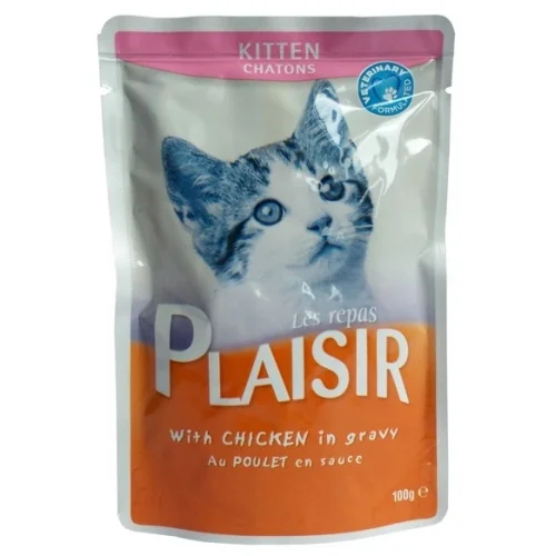 Plaisir Cat kapsička Kitten kuřecí 100g