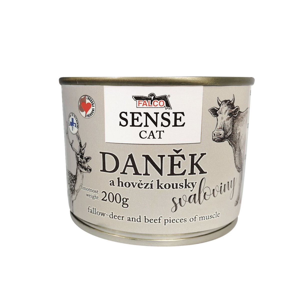 Falco FALCO SENSE CAT daněk a hovězí 200g