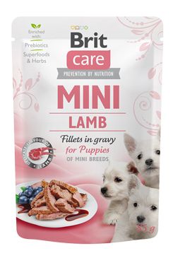 Brit Care Mini Brit Care kapsička pro štěňata s jehněčími filety ve šťávě, 85 g