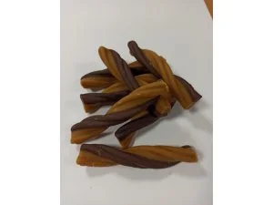 FAUNAKRAM Pet Food TWISTER knoty kuřecí 15 kusů - poloměkký pamlsek 11cm