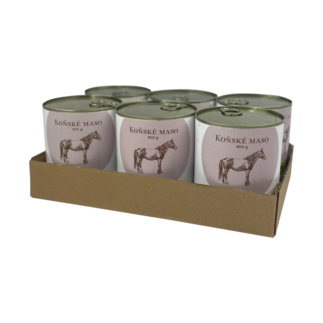 Bohemia Pet Food SIX PACK BOHEMIA Koňské maso (dieta) 800g