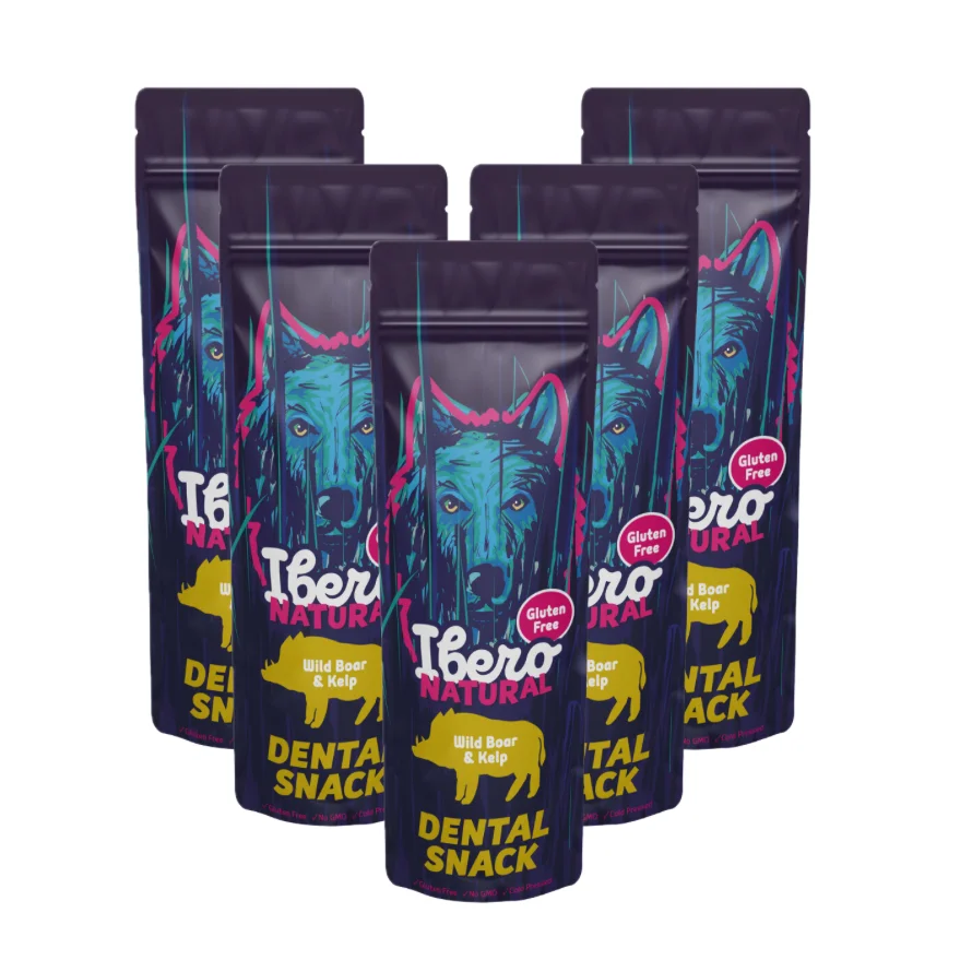 Ibero Natural Dental Snack Divočák/Mořská řasa - 5x S/M (3ks)