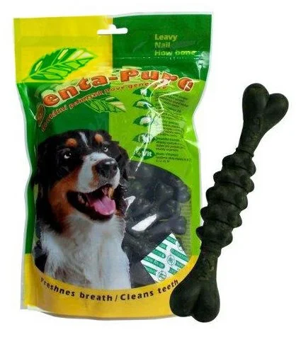 Denta Pure NAIL Bone 4" 10cm MINT green 25ks