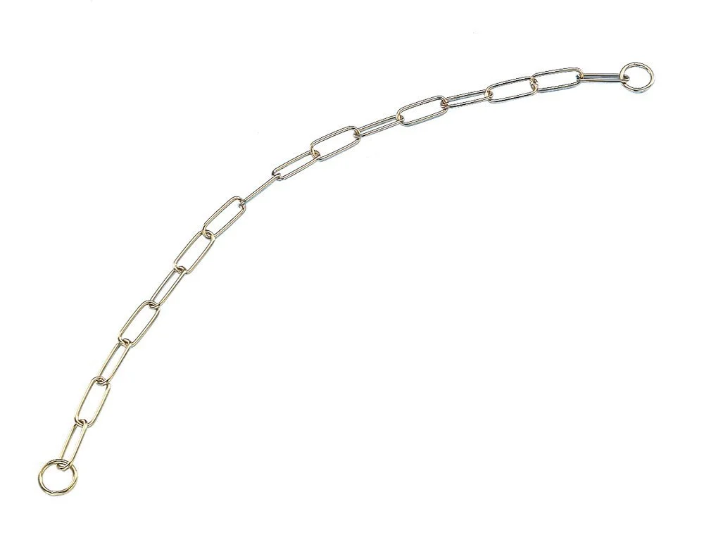 Nobby řetízkový obojek velká oka zlatá barva 55cm