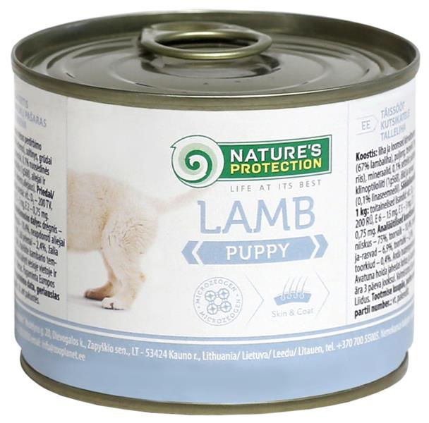 Nature’s Protection Dog konzerva Puppy Jehně 200g