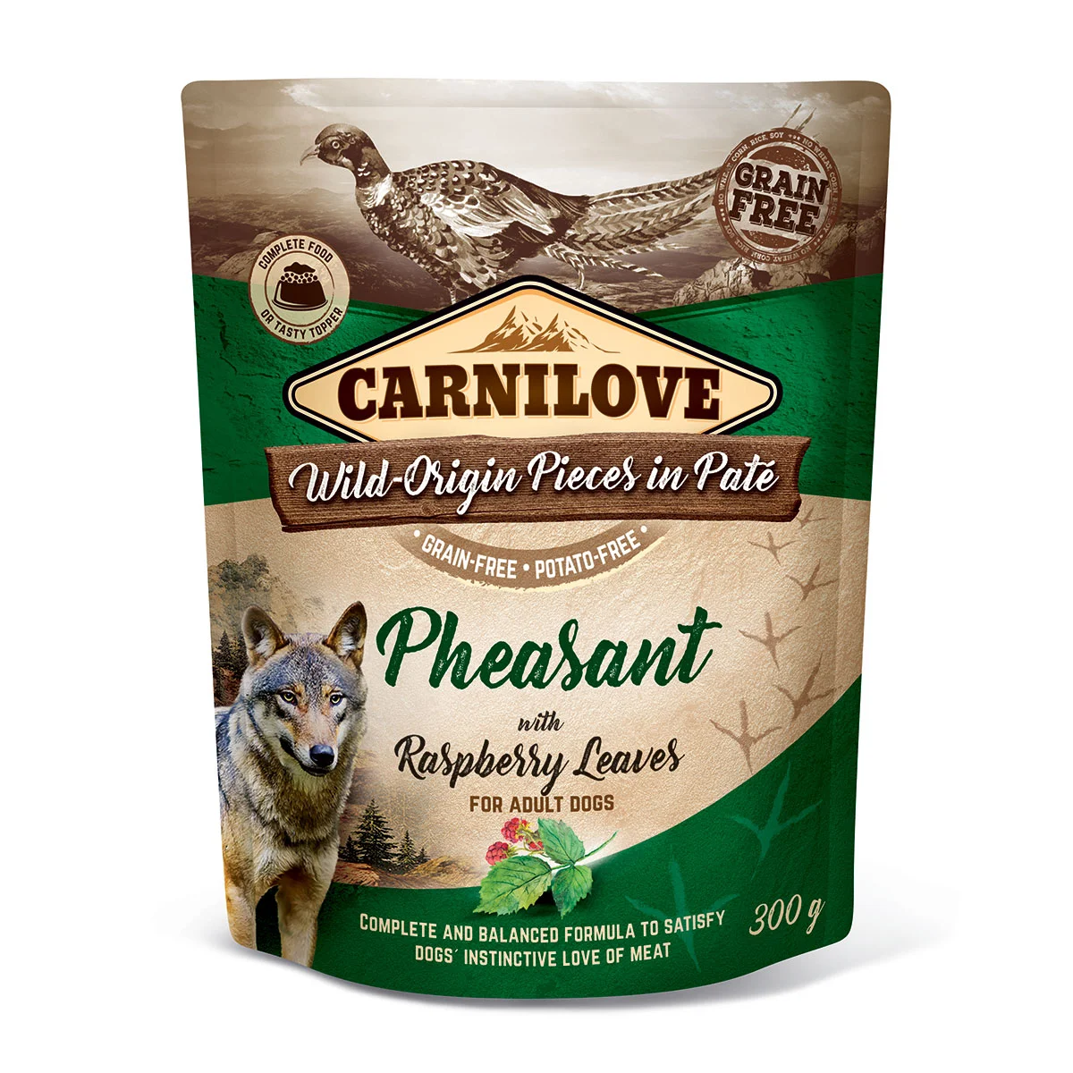 Carnilove Dog Pouch Paté Pheasant & Raspberry 300 g