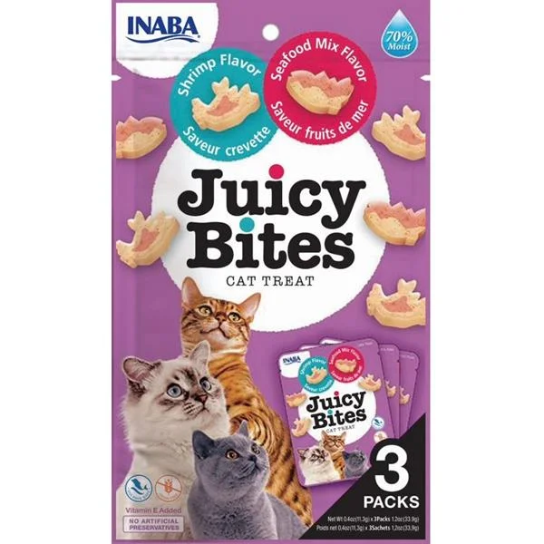 Churu Juicy Bites cat snack krevety a mořské plody