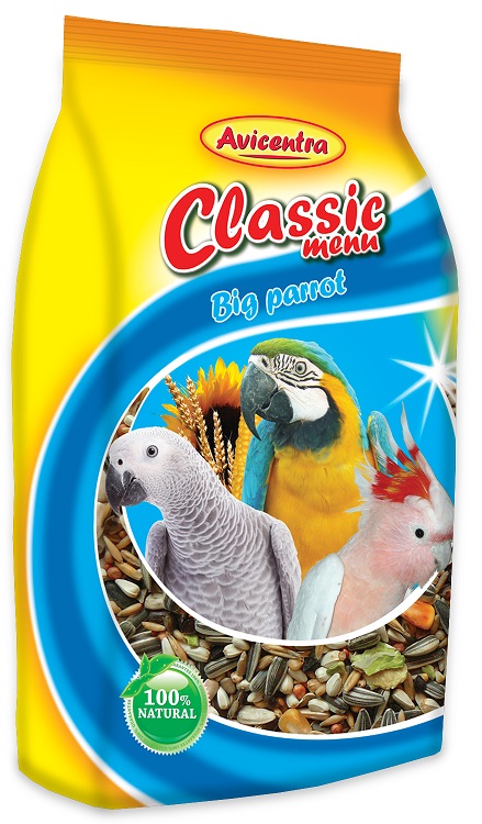 Avicentra Classic menu velký papoušek  1kg