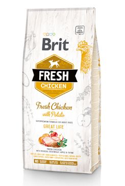 Brit Fresh Chicken with Potato Adult Great Life 12 kg
