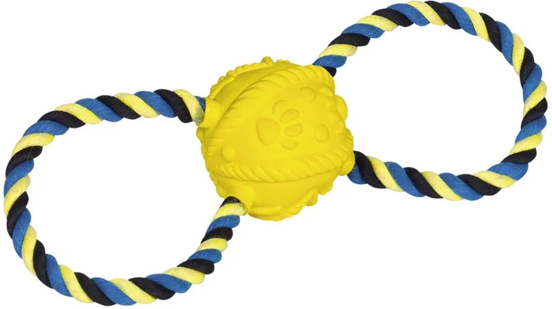 Nobby hračka pro psy latexový míč s lanem 31cm