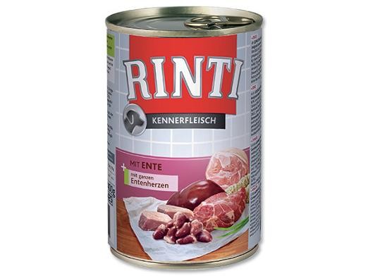 Rinti Dog Kennerfleisch konzerva kachní srdce 400g