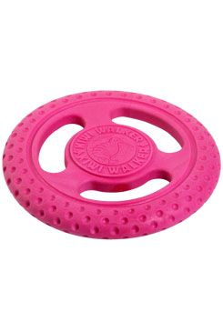 Hračka pes FRISBEE MAXI plov. z TPR pěny KW růžová