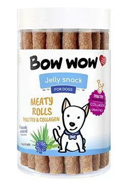 Bow wow poch. Masové tyčinky drůbeží a kolagen 17ks 1 bal.