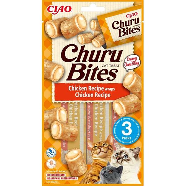 Pochoutka Churu Bites wraps kuře 3x10g