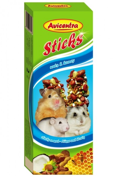 Avicentra tyčinky malý hlodavec - ořech+kokos 2 ks