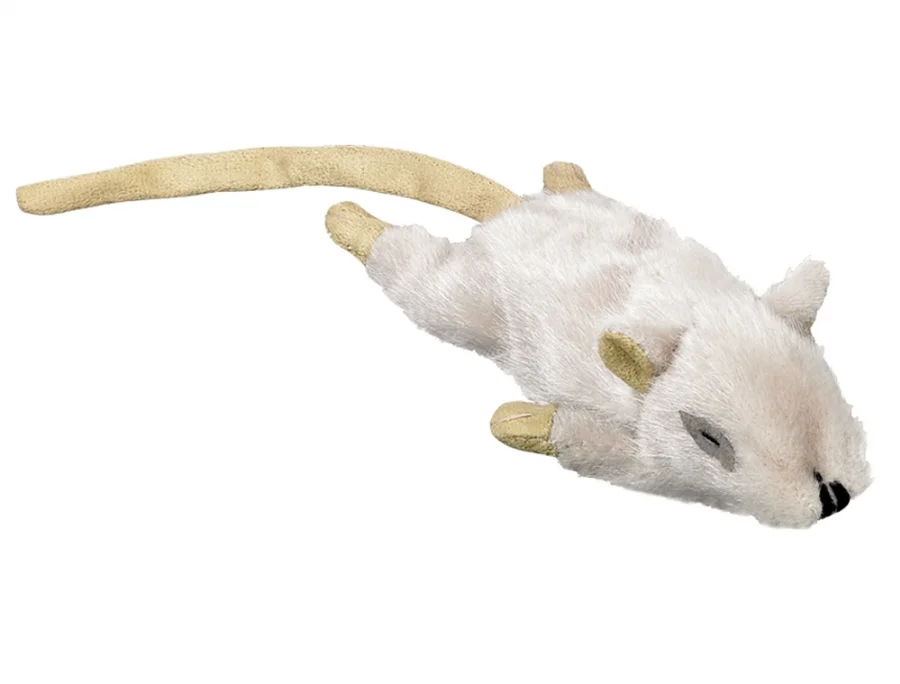 Nobby plyšová myška s šantou kočičí 14,5 cm