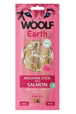Woolf pochoutka Earth NOOHIDE L Sticks with Salmon  85g