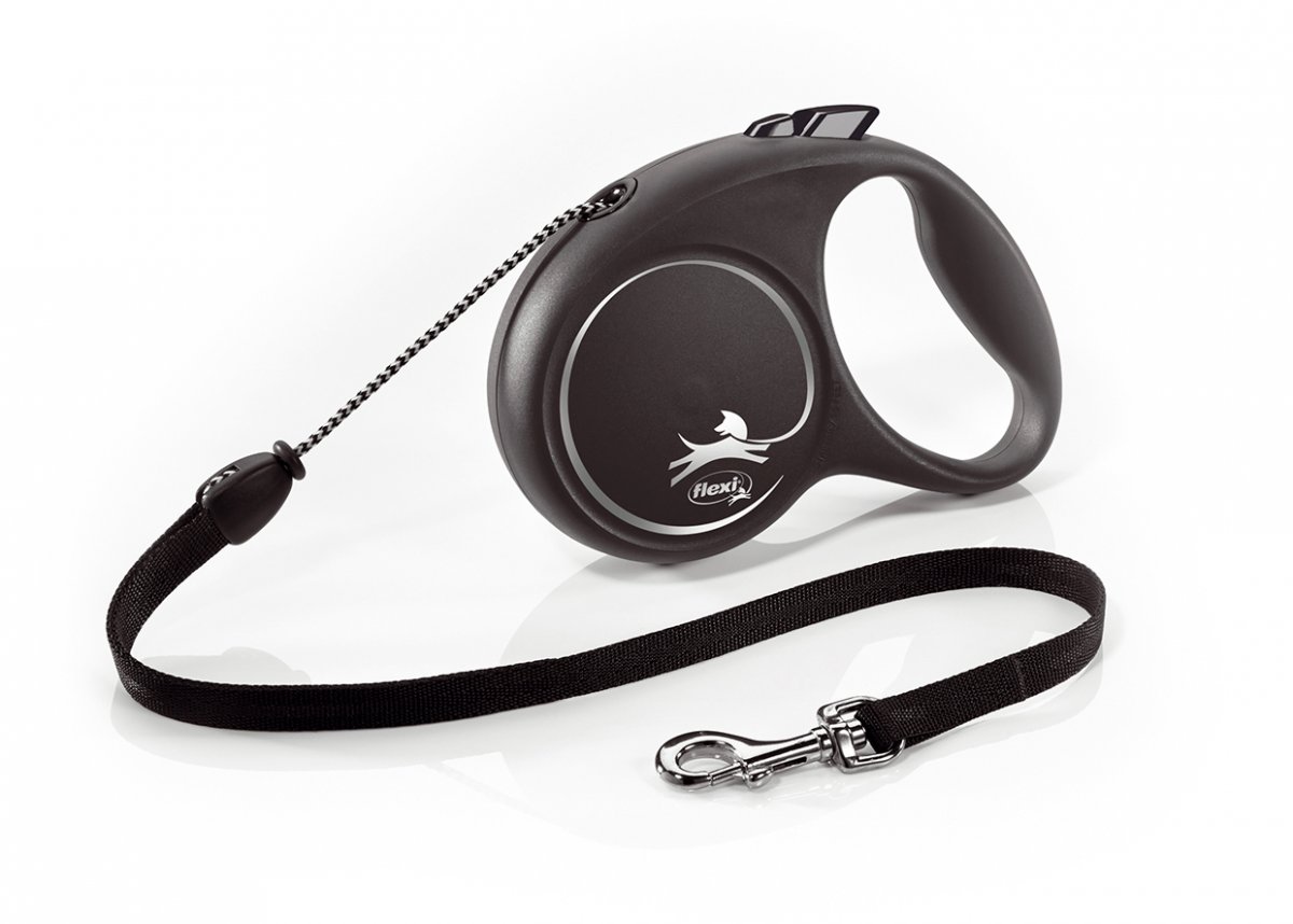 Flexi.de Vodítko Flexi Black Design M 5m (max 20kg) lanko černé