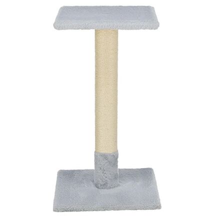 Škrabací sloupek BEANA, králičí plyš, 69cm modrošedá