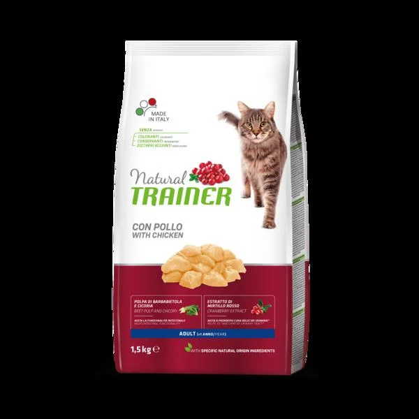 TRAINER Natural Cat Adult kuřecí 1,5kg