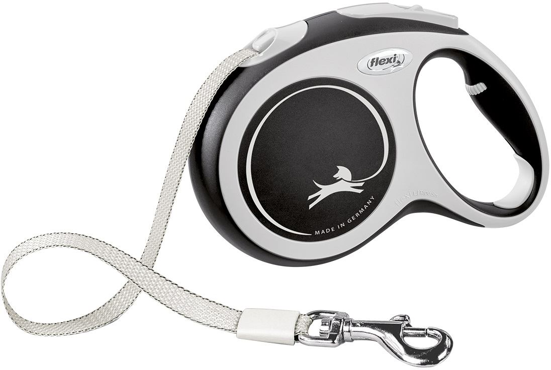 Vodítko FLEXI New Comfort páska černé L 5 m