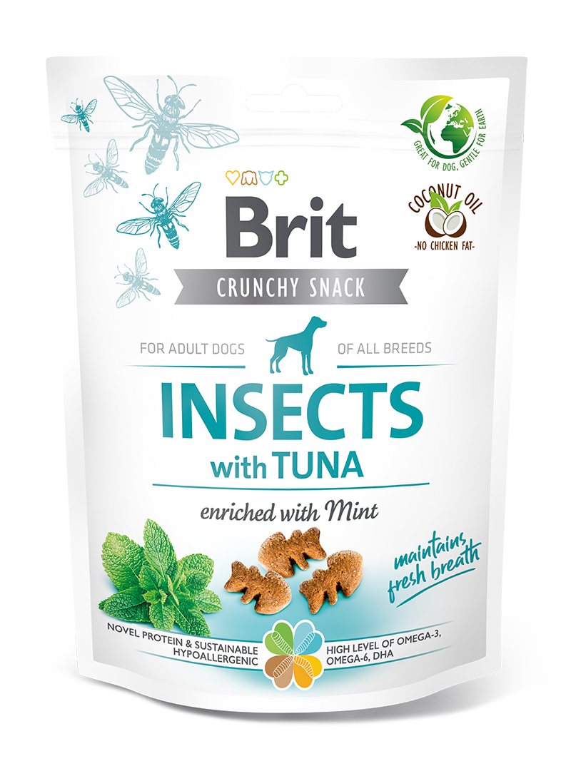 Brit Care Dog Crunchy Cracker. Insects with Tuna enriched with Mint 200 g