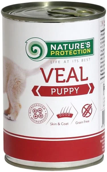 Nature’s Protection Dog konzerva Puppy Telecí 400g