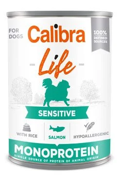 Calibra Dog Life  konz.Sensitive Salmon with rice 400 g