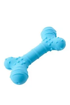 Hračka pes BUSTER Flex Bone 16 cm modrá