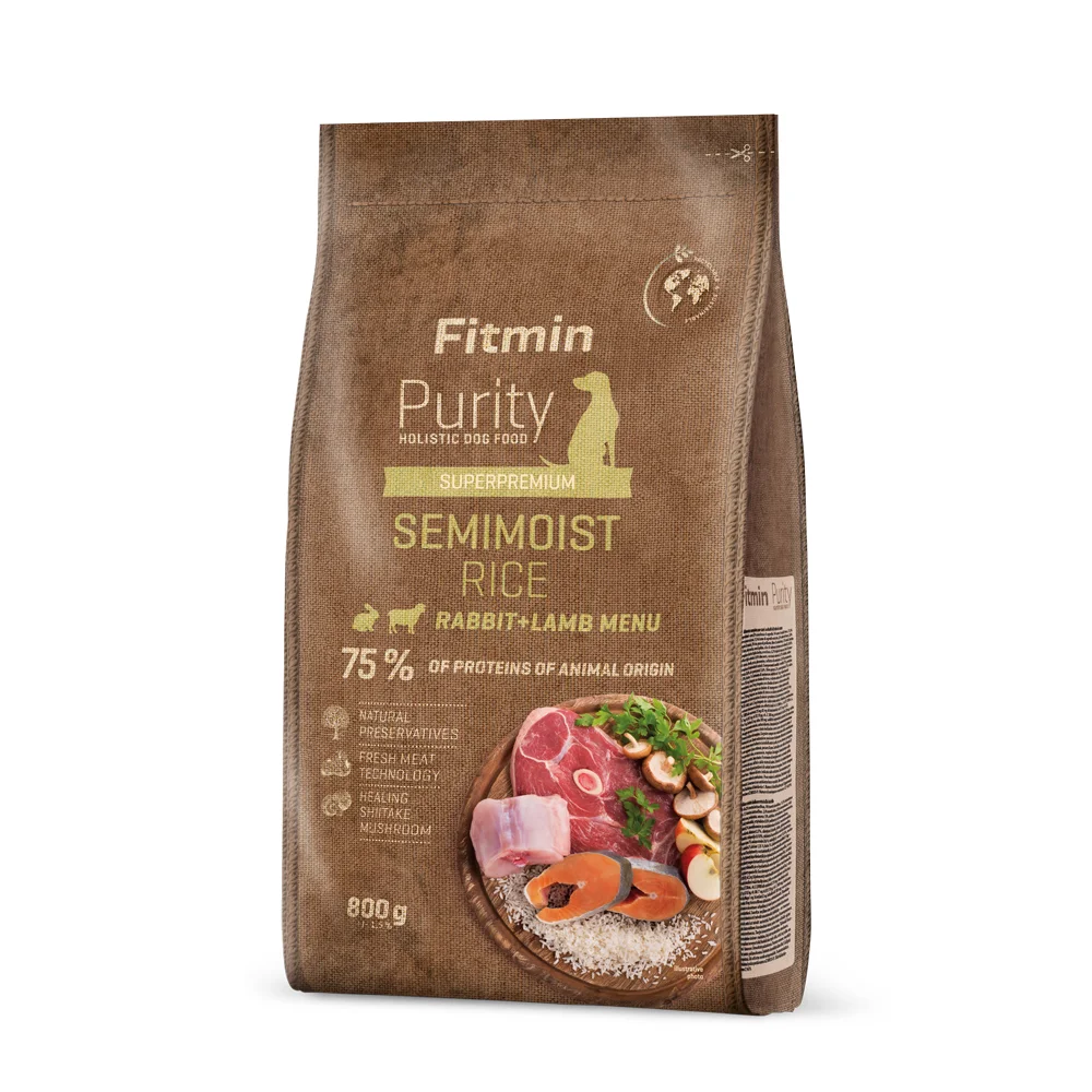 Fitmin dog Purity Rice Semimoist Rabbit&Lamb 0,8 kg