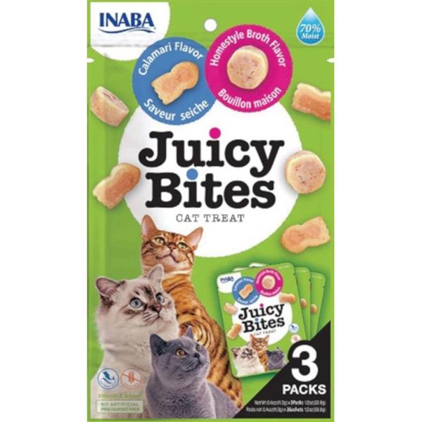 Churu Cat Juicy Bites Broth&Calamari Flavor 3x11,3g