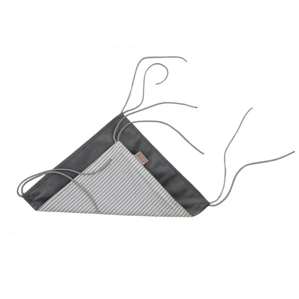 Samohýl Exclusive Pelech dr.savec závěsný S, šedobílé proužky, šedý velvet 23x23cm