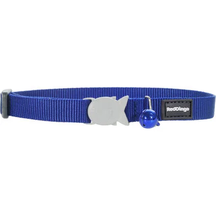 Obojek pro kočky - Jednobarev. - Tm.Modrá